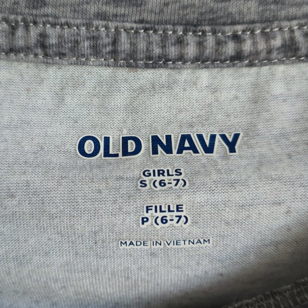 Old Navy Girls Moon & Flowers Graphic Sleep Tee | Size (6-7) - Picture 2 of 7